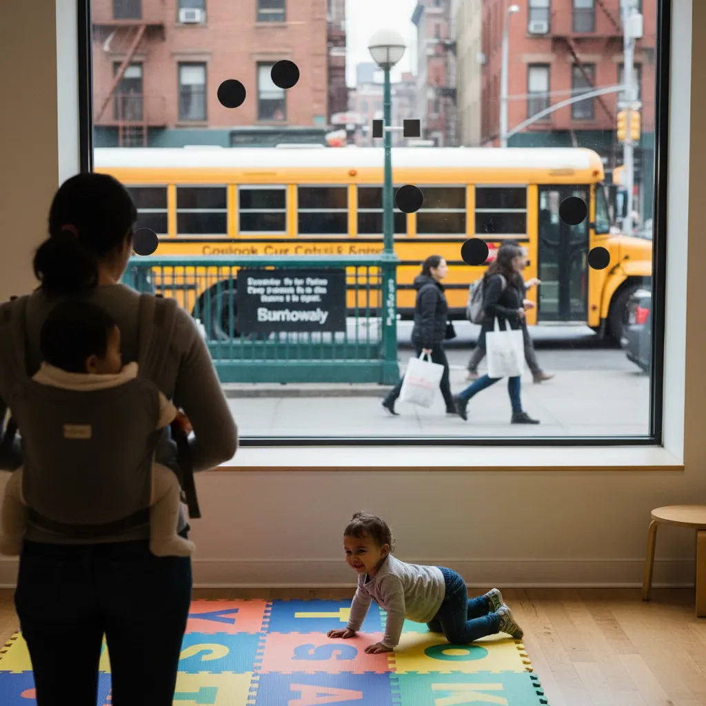Local NYC scene for Indoor NYC Places Where Babies Can Safely Crawl And Play.