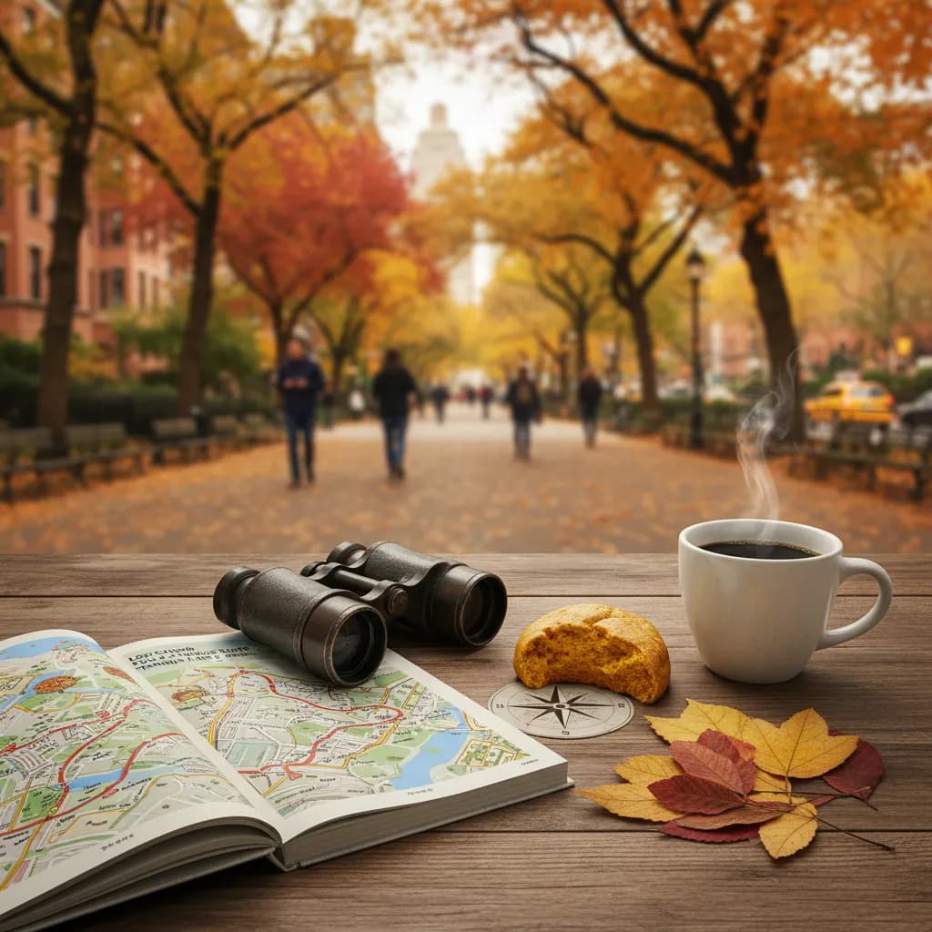 Cover image for Low-Crowd Fall Foliage Route Through NYC Parks in NYC.