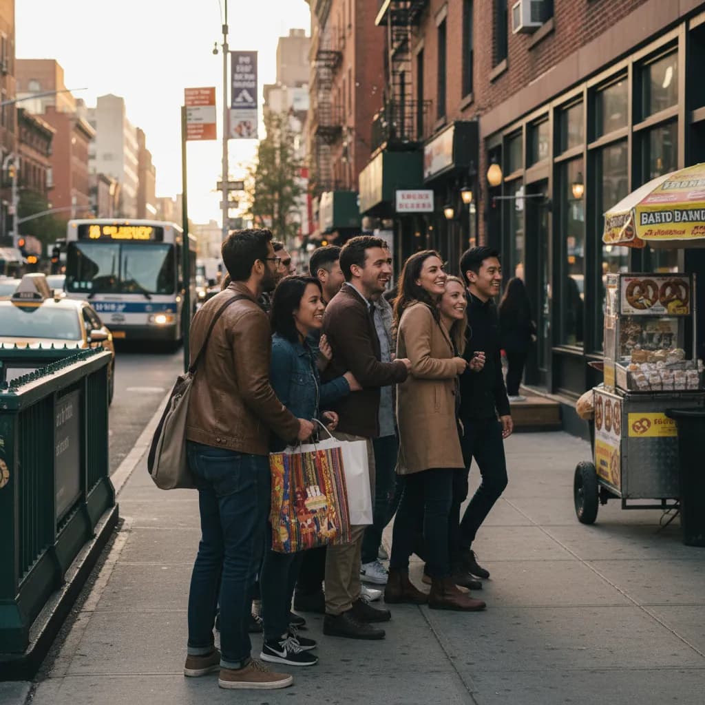 Local NYC scene for NYC Restaurants With No Minimum Spend For Large Groups.