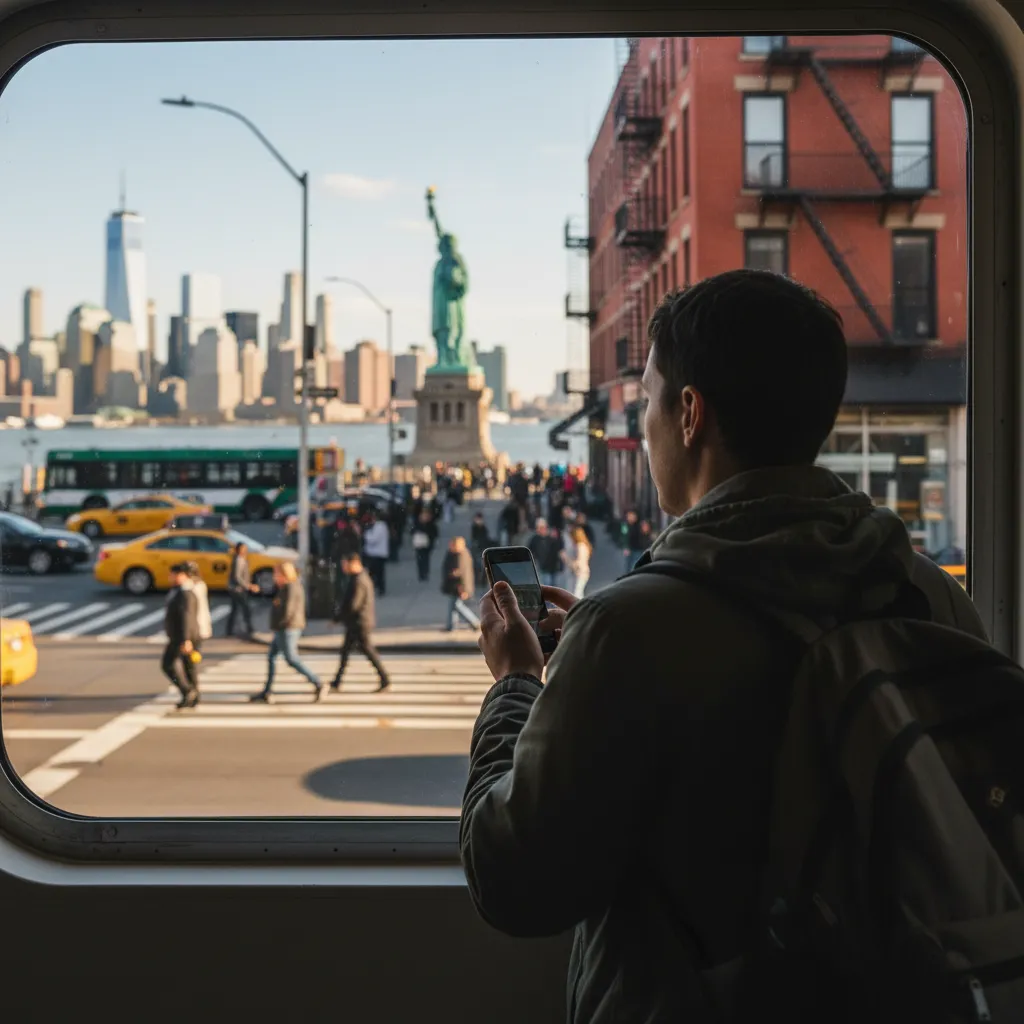 Local NYC scene for One-Day Itineraries Around NYC MTA Ferry Stops.