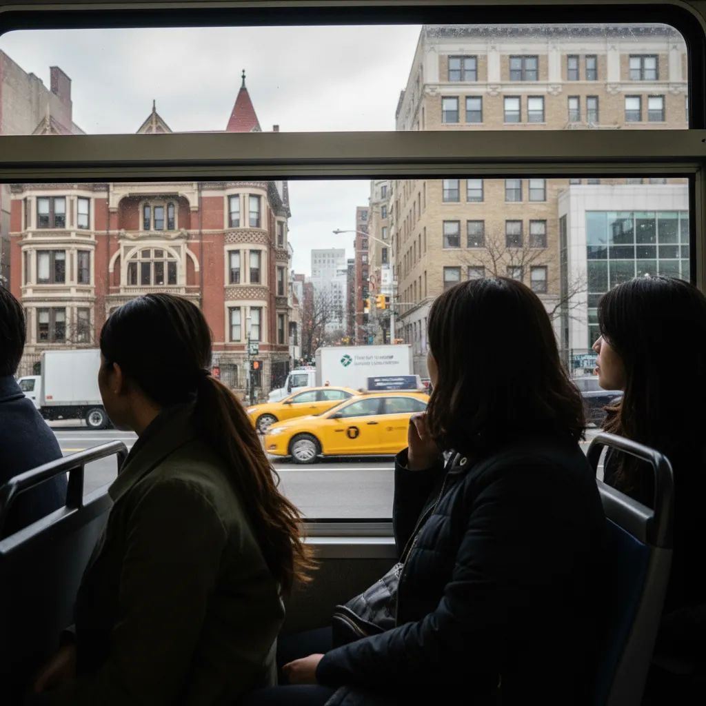 Local NYC scene for Self-Guided Staten Island Architecture Route By Public Bus.