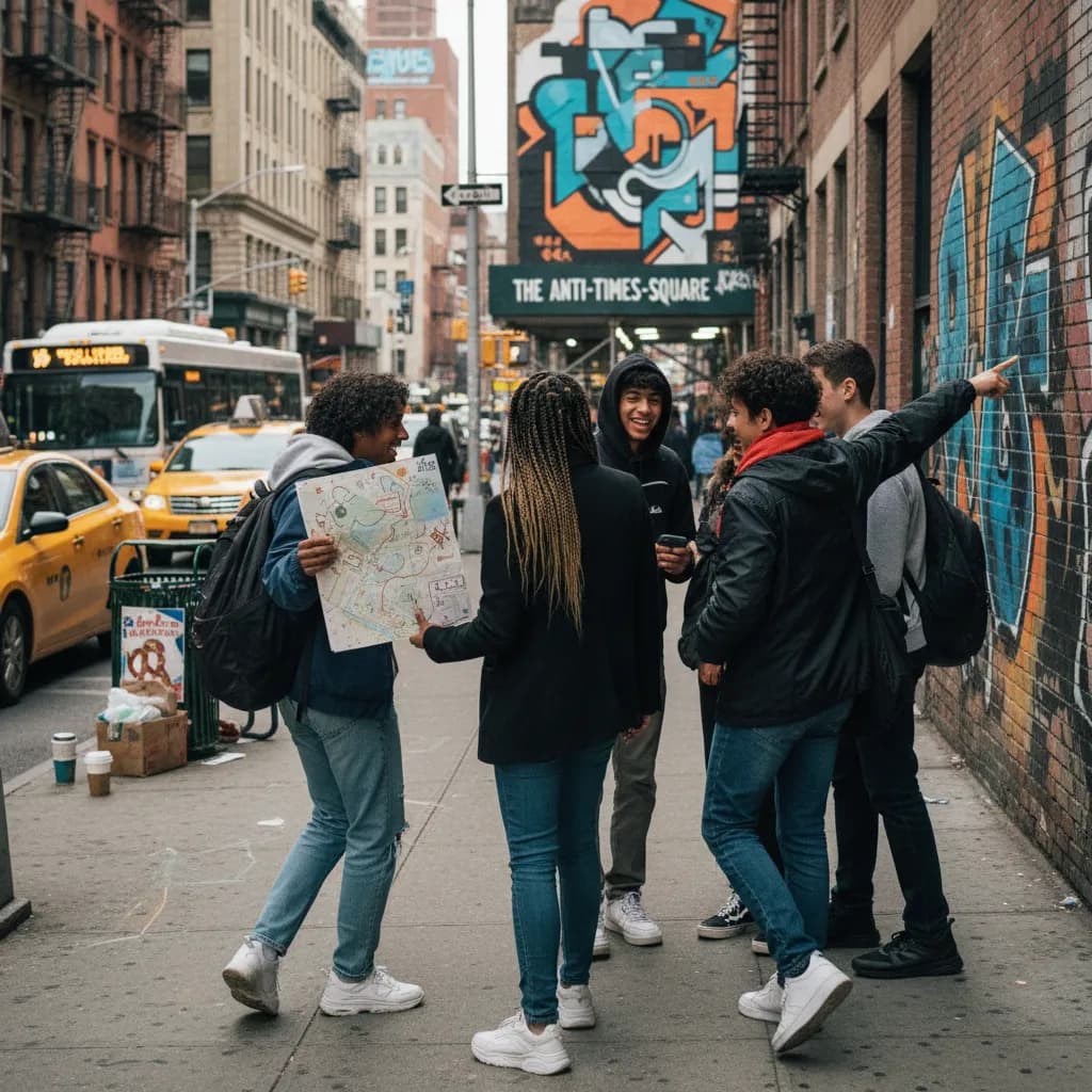 Local NYC scene for The Anti-Times-Square NYC Guide For Teenagers.