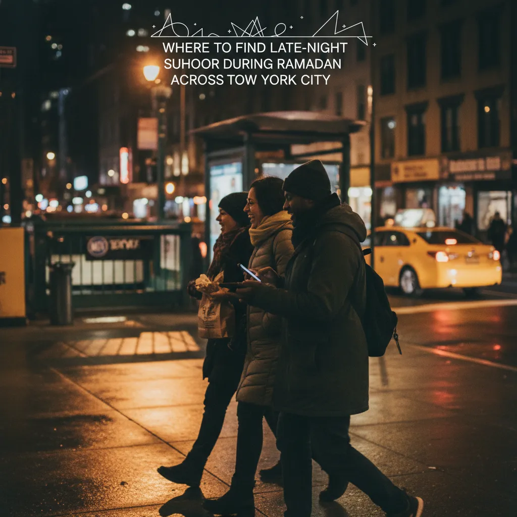 Local NYC scene for Where To Find Late-Night Suhoor During Ramadan Across NYC.