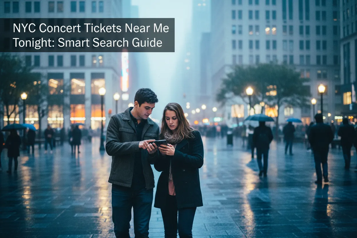 Practical city scene for NYC Concert Tickets Near Me Tonight: Smart Search Guide