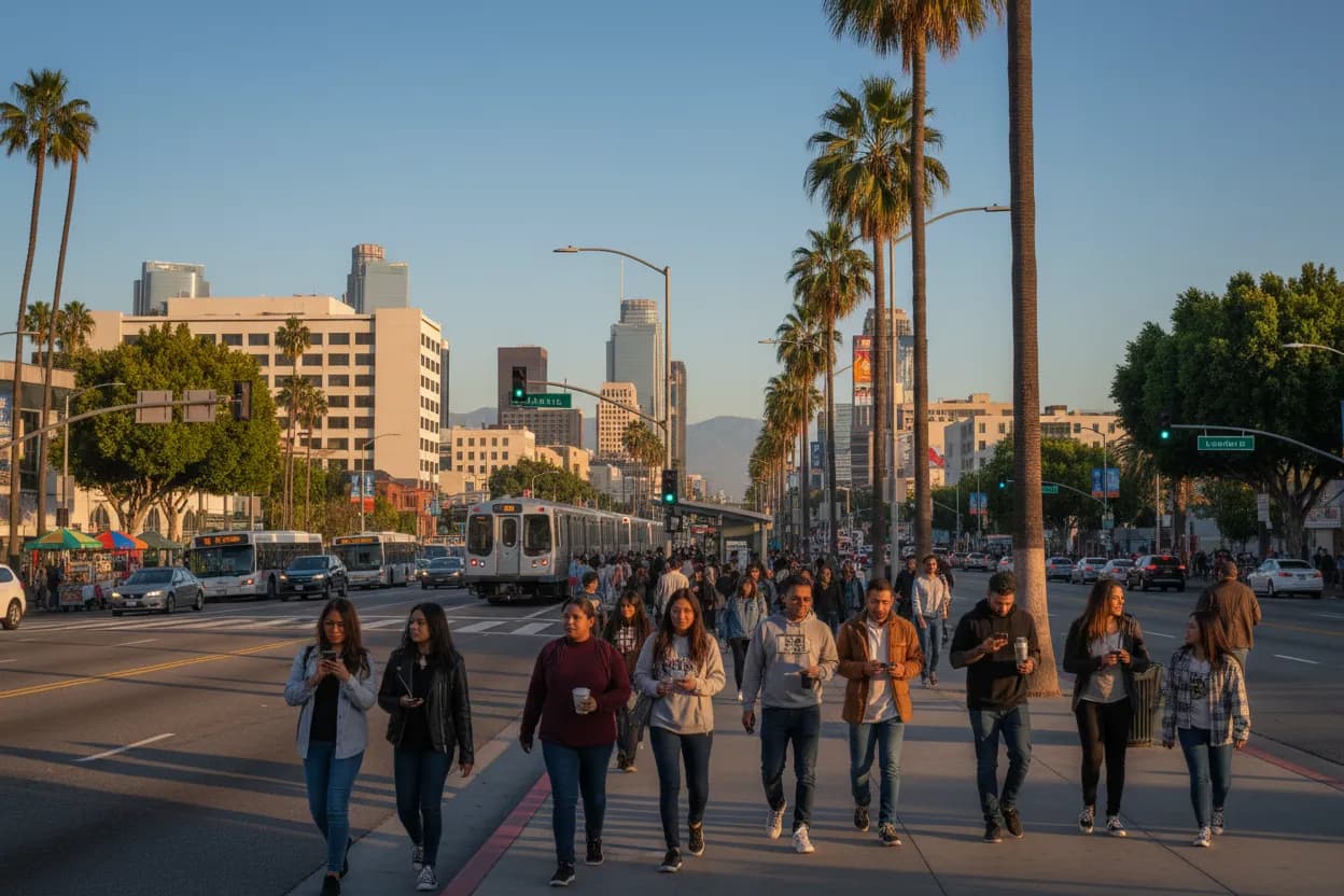 Realistic city scene for blue jays vs phillies: A Los Angeles Sports and Social Plan