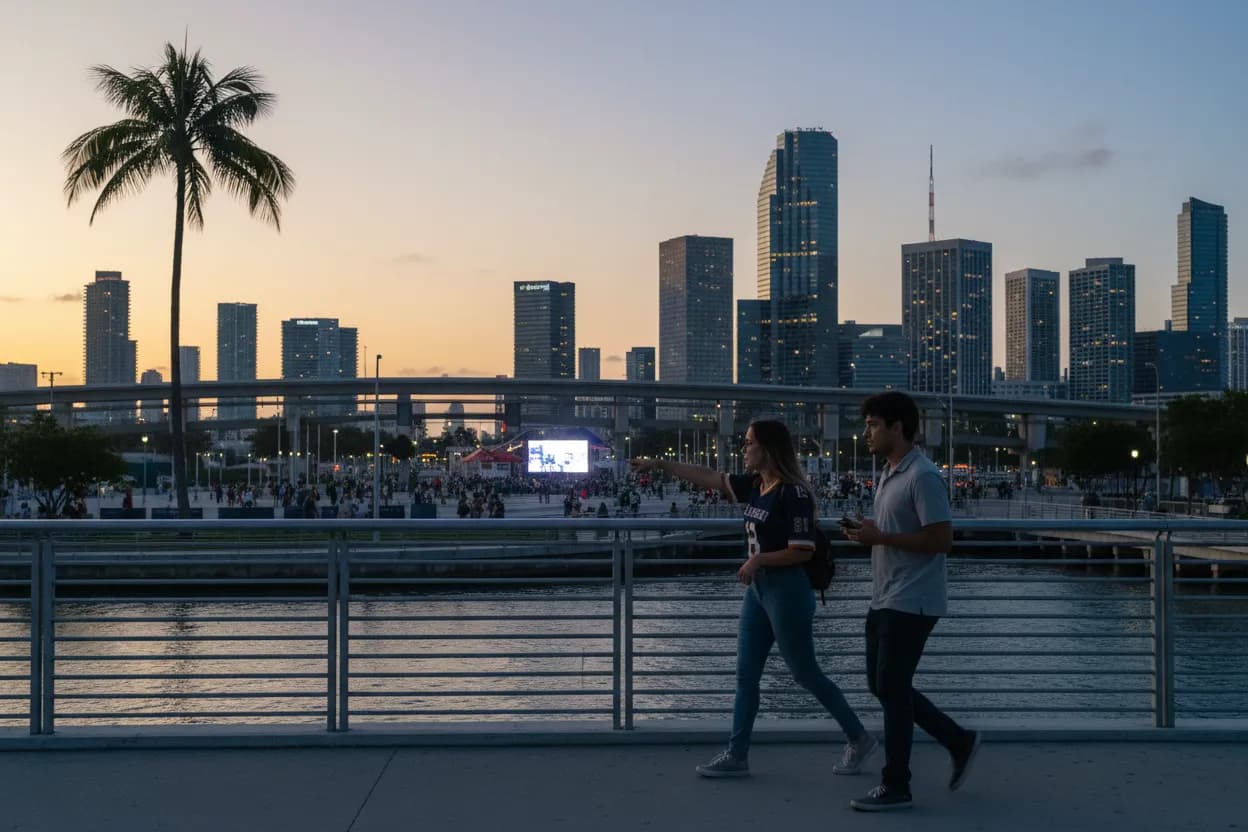 Practical city scene for aaron pierre: Where Miami Fans Can Watch Together