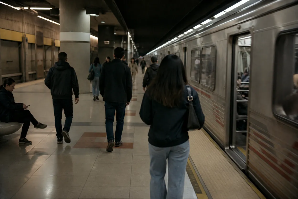 Los Angeles experience scene for football games today along LA Metro's Red and D lines