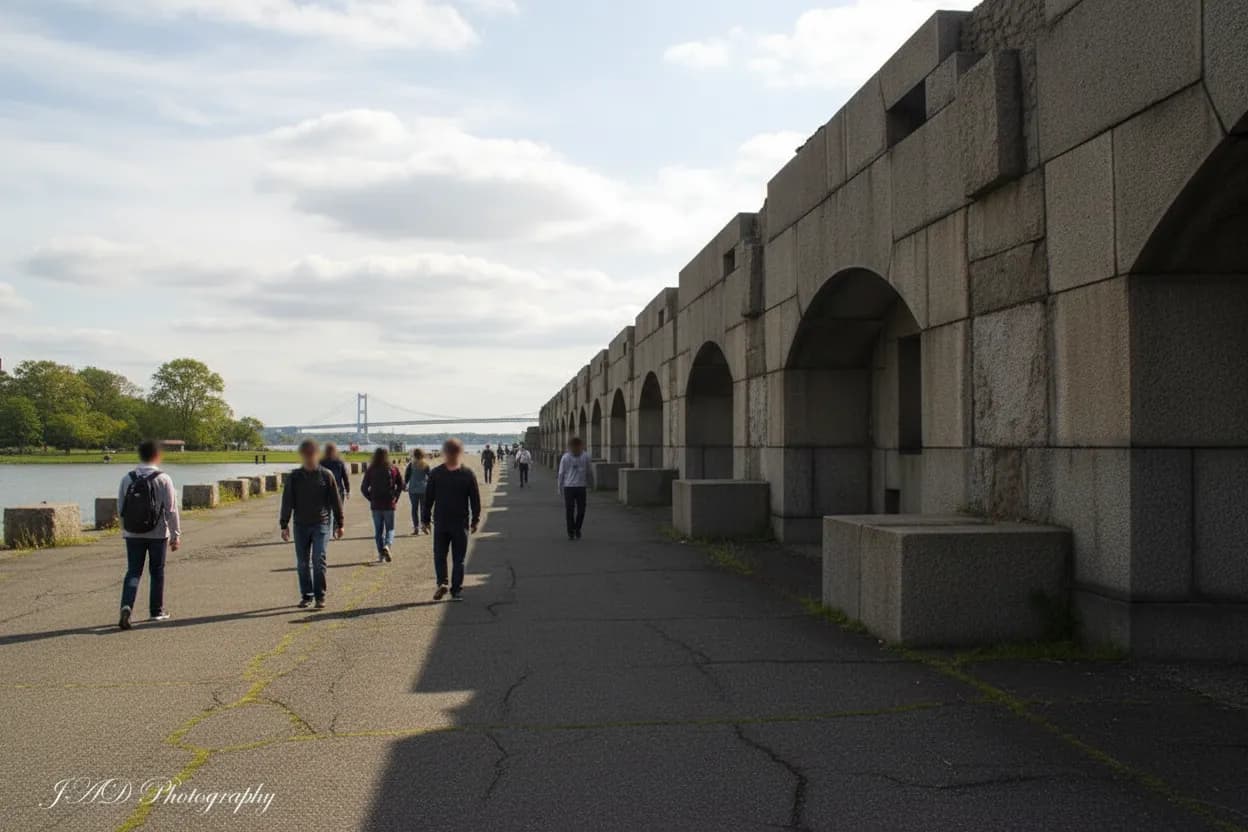 Cover scene for Fort Totten Battery Loop for a Breezy Bayside Walk Before the Bus Ride Back