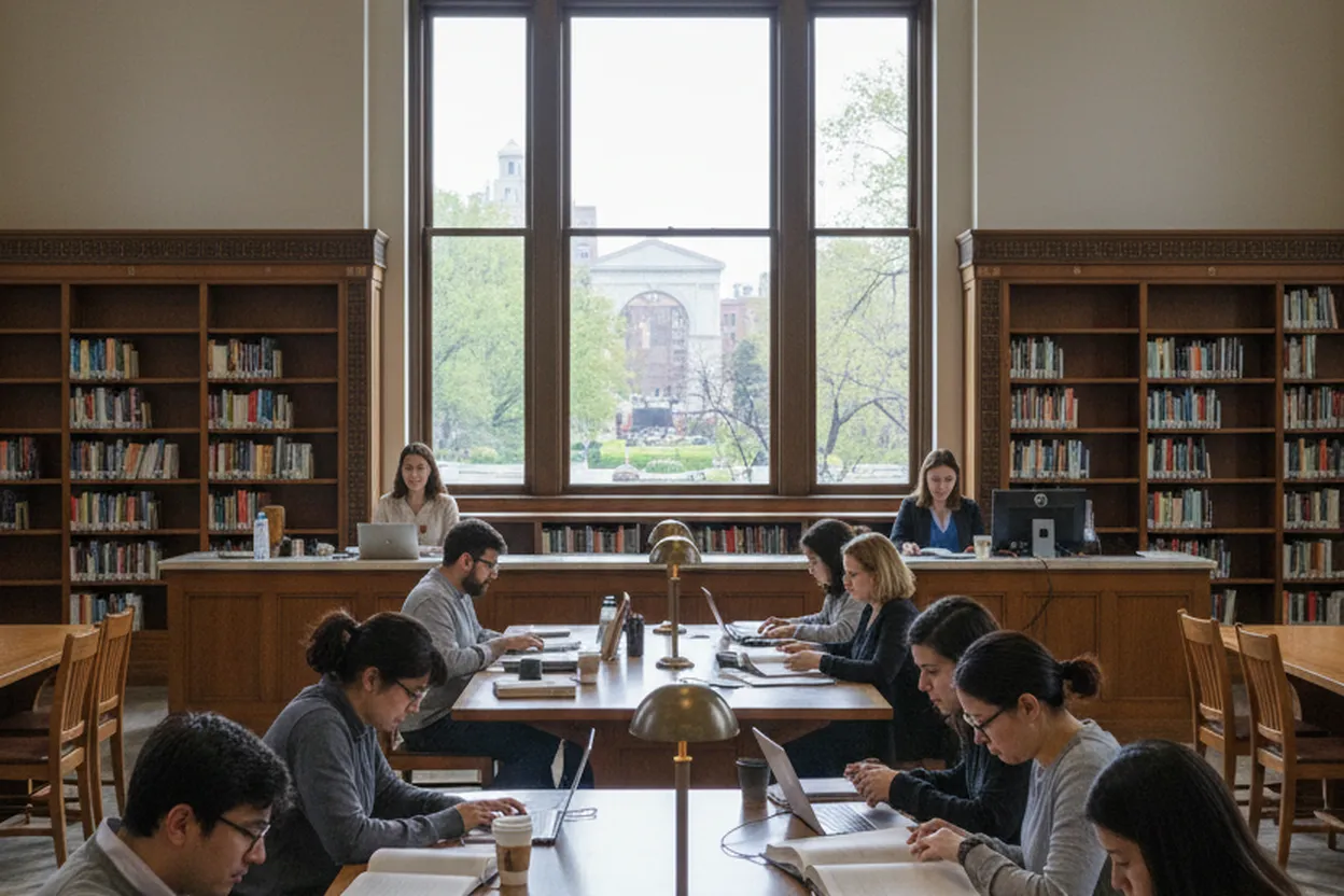 Cover scene for Central Library Business Desk Check for Brooklyn Freelancers Between Gigs
