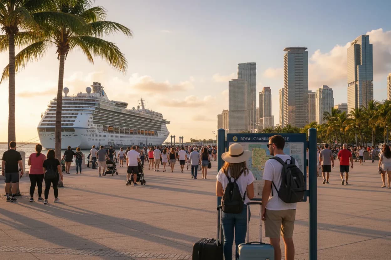 Realistic Miami scene for Miami Bermuda Cruise Port Guide for Two-Day Stopovers
