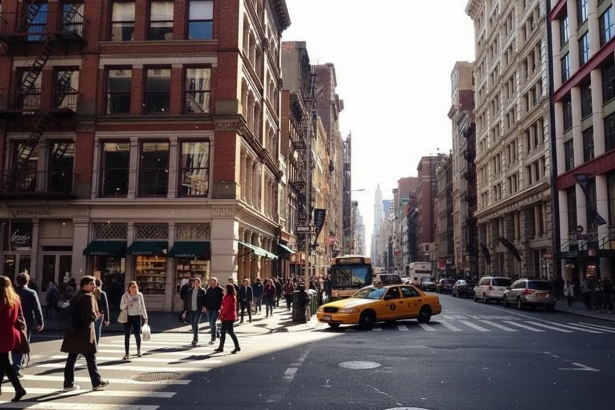 New York City experience scene for ariana grande Listening Walk Through SoHo Dessert Stops
