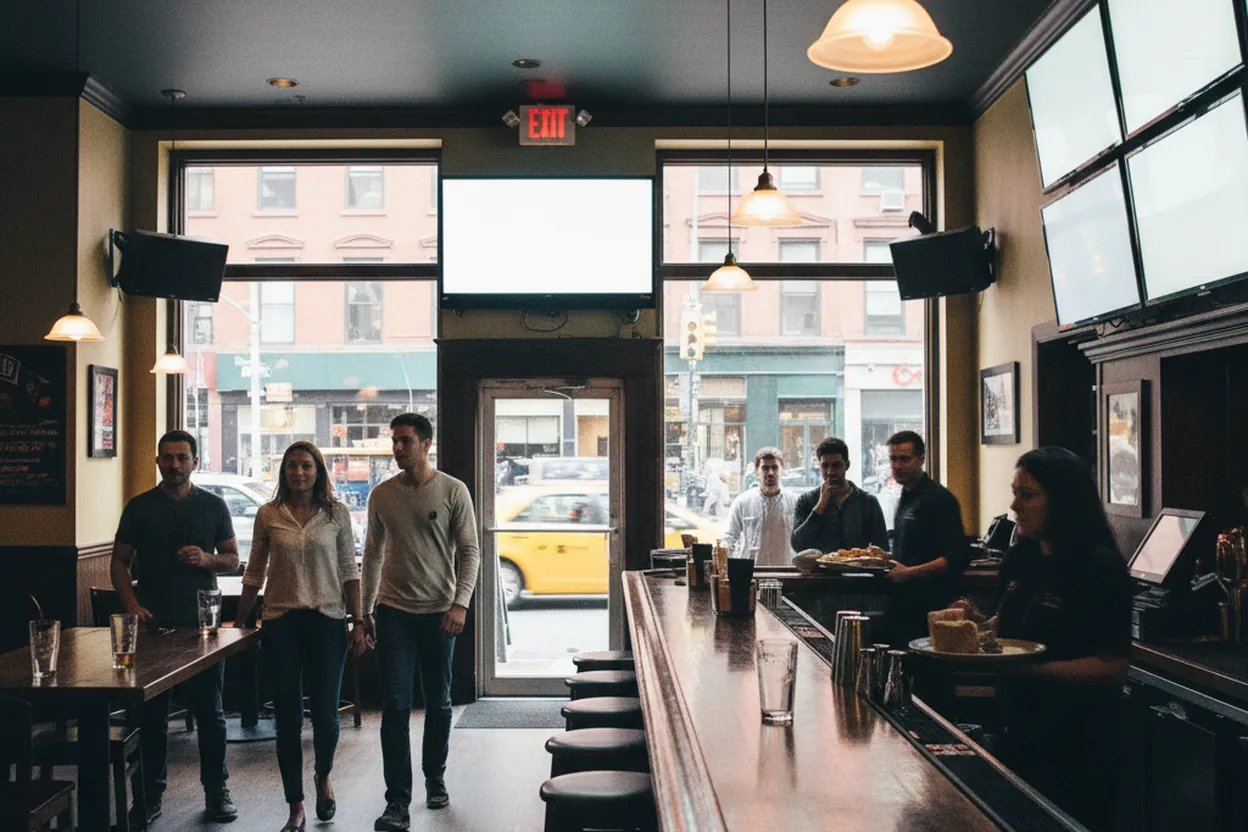 New York City experience scene for Map a subway friendly bar route for tigres uanl vs salt lake