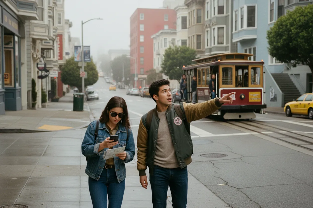 Practical city scene for kavinsky: A San Francisco Dinner Route With Backups