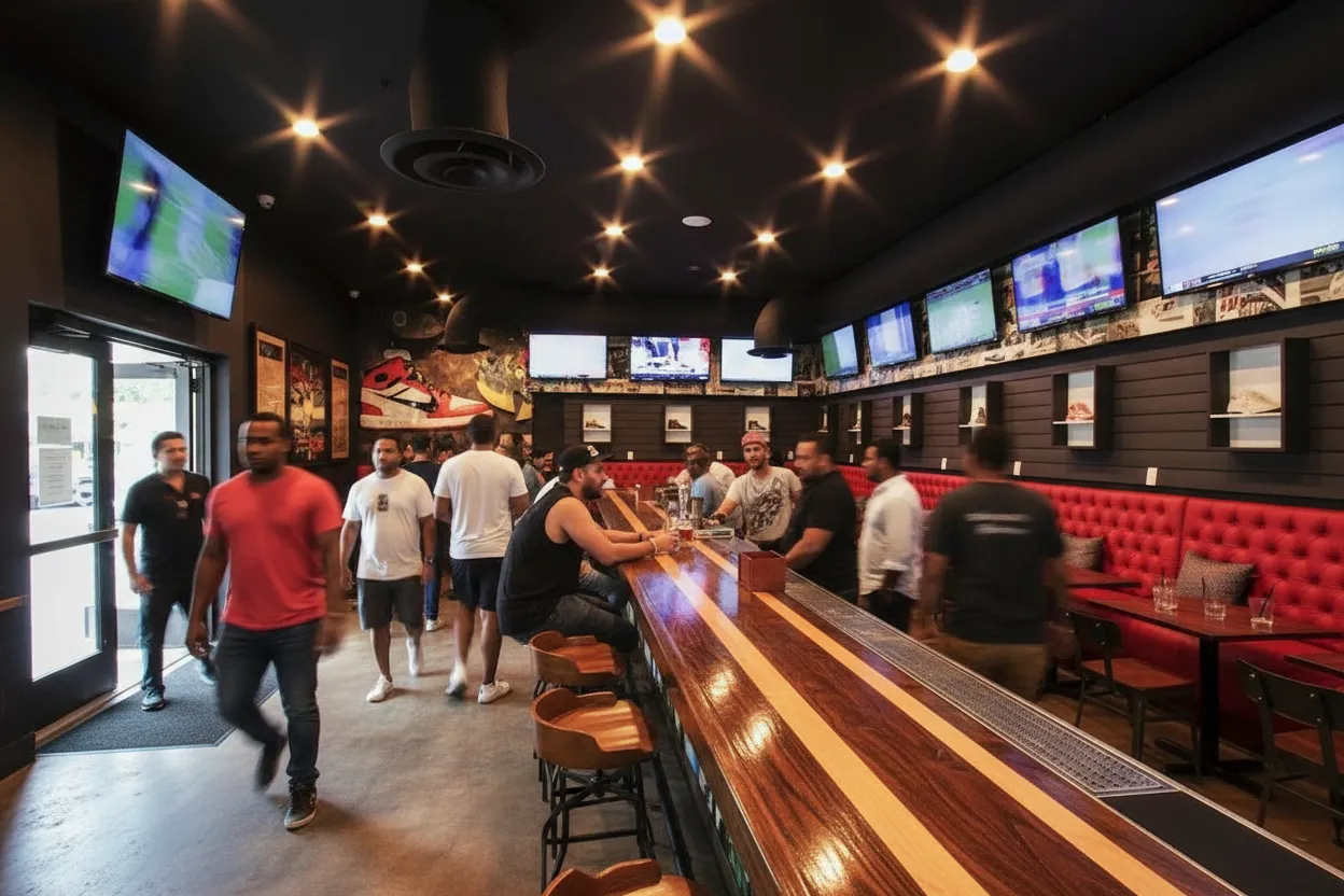 Miami experience scene for Miami watch plan for remo vs santos near Coral Way
