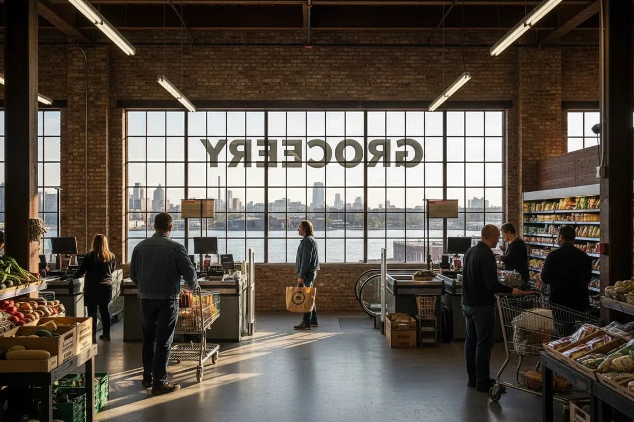 NYC experience scene for Brooklyn Navy Yard Wegmans Lunchbox Stock-Up Without a Car