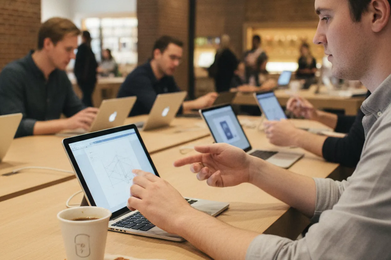 Editorial detail for Williamsburg Apple Store Setup Stop Before a Student Device Goes to Class