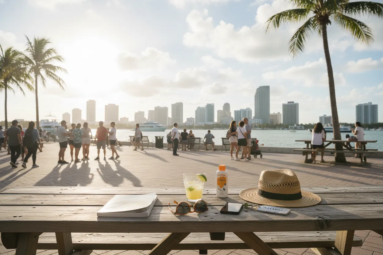Realistic Miami scene for Miami Bahamas Excursions Guide for Short Island Getaways