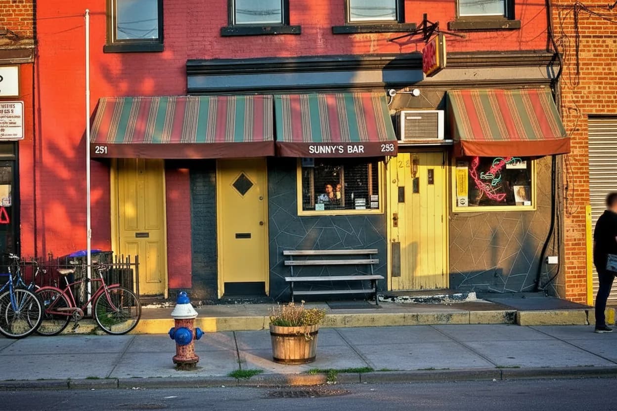 Cover scene for Cafe Kestrel in Red Hook When a Ferry Day Needs Coffee, Shade, and Lunch