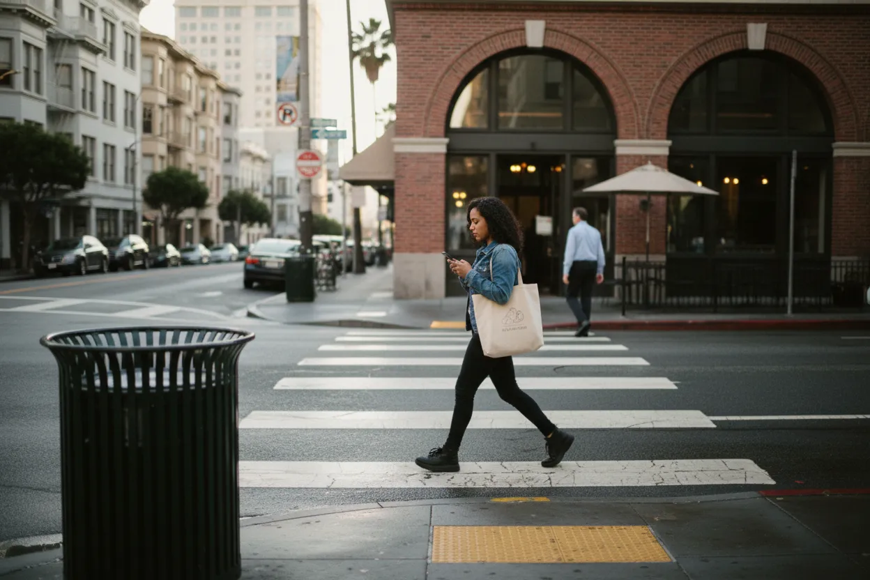 Practical city scene for SF Happy Hour Near Me Around Downtown and SoMa