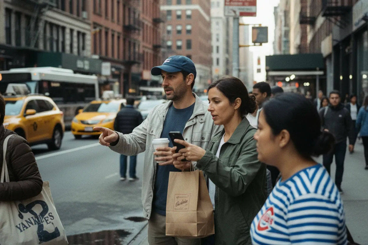 Practical city scene for yankees vs cubs: A NYC Coffee and Dessert Route
