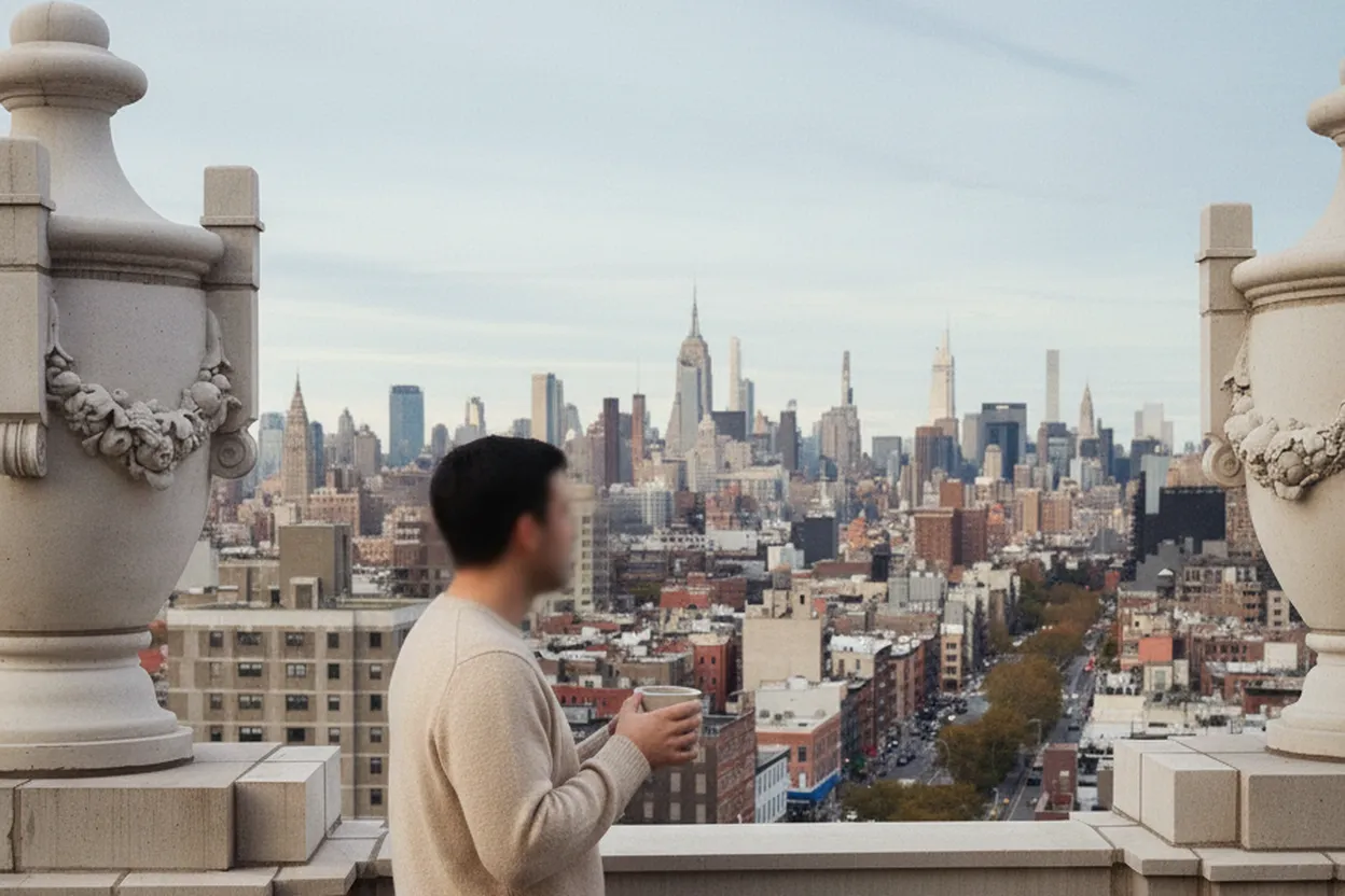 NYC experience scene for Swan Room in the Nine Orchard Lobby for a Quiet LES Nightcap