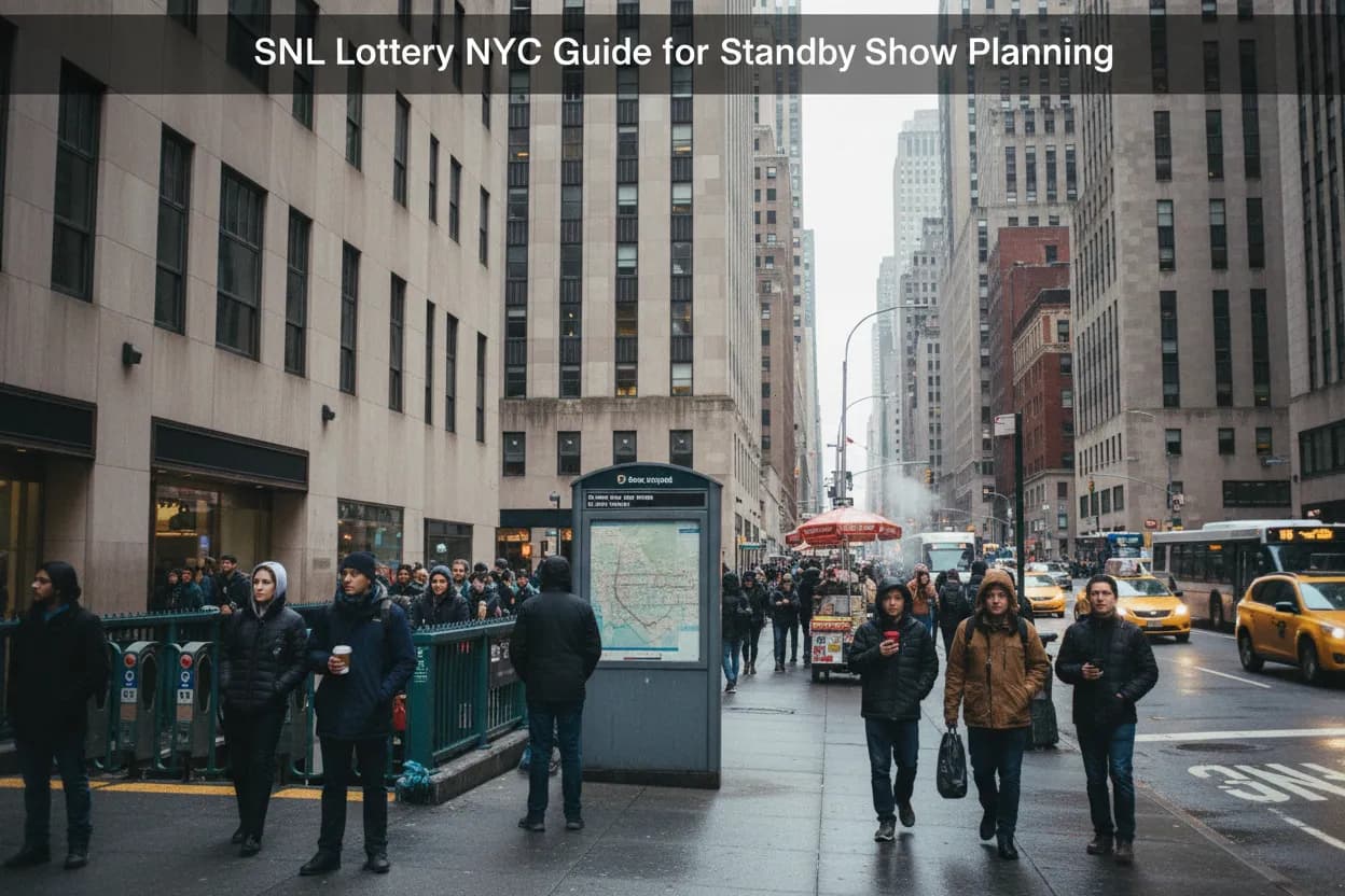 Realistic NYC scene for SNL Lottery NYC Guide for Standby Show Planning