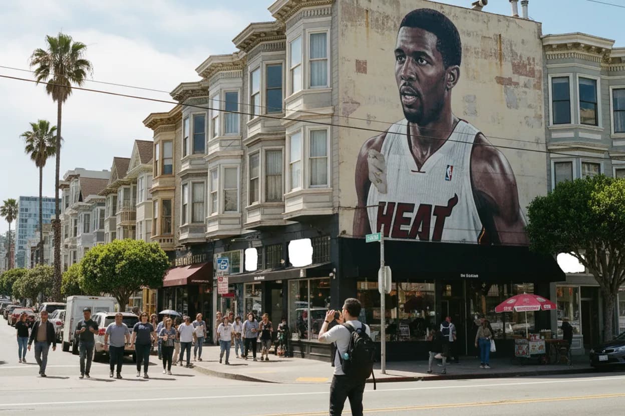 San Francisco experience scene for Where to Enjoy Coffee and Dessert Near the Chris Bosh Mural
