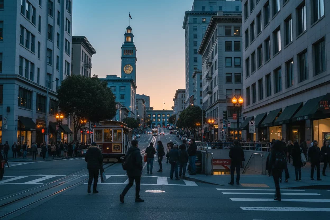 Realistic city scene for phantom blade zero: Where San Francisco Groups Can Eat Smoothly