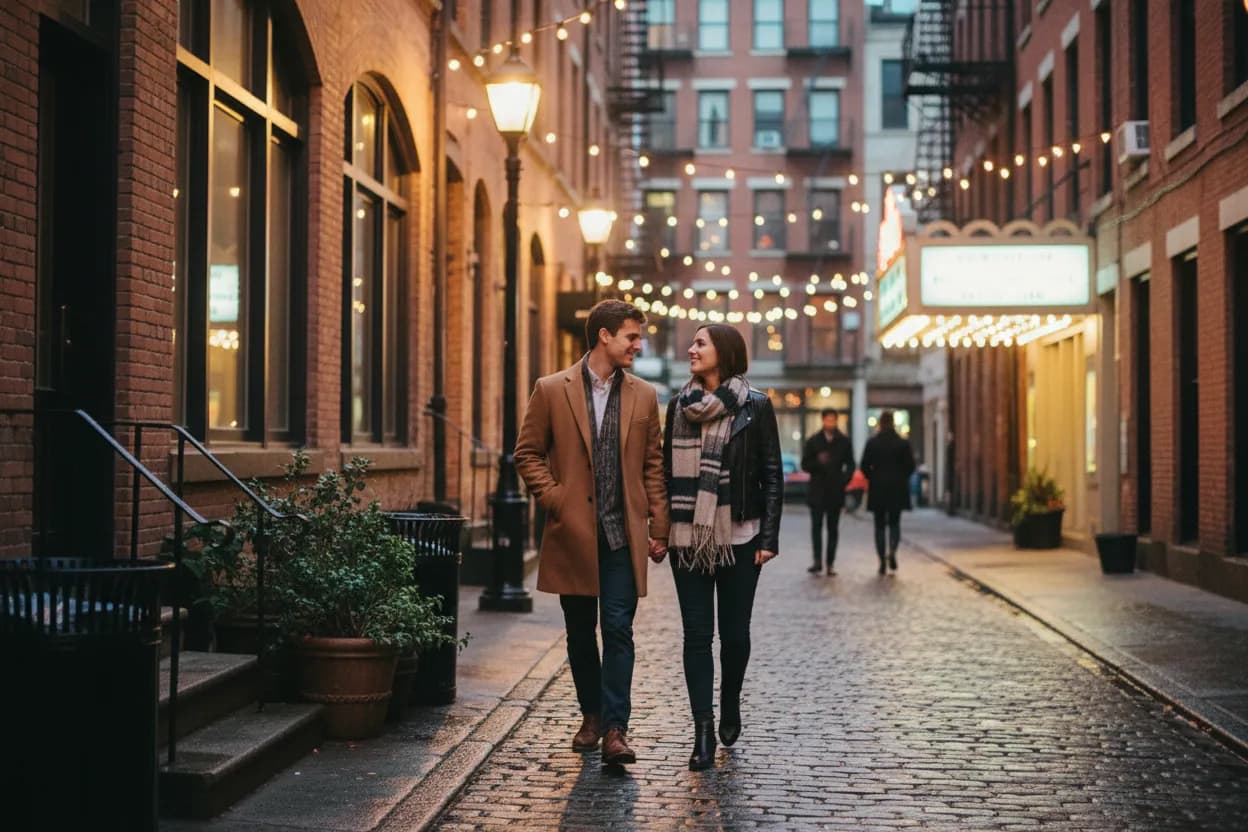 Practical city scene for NYC Movie Guide for Date Nights Beyond the Multiplex