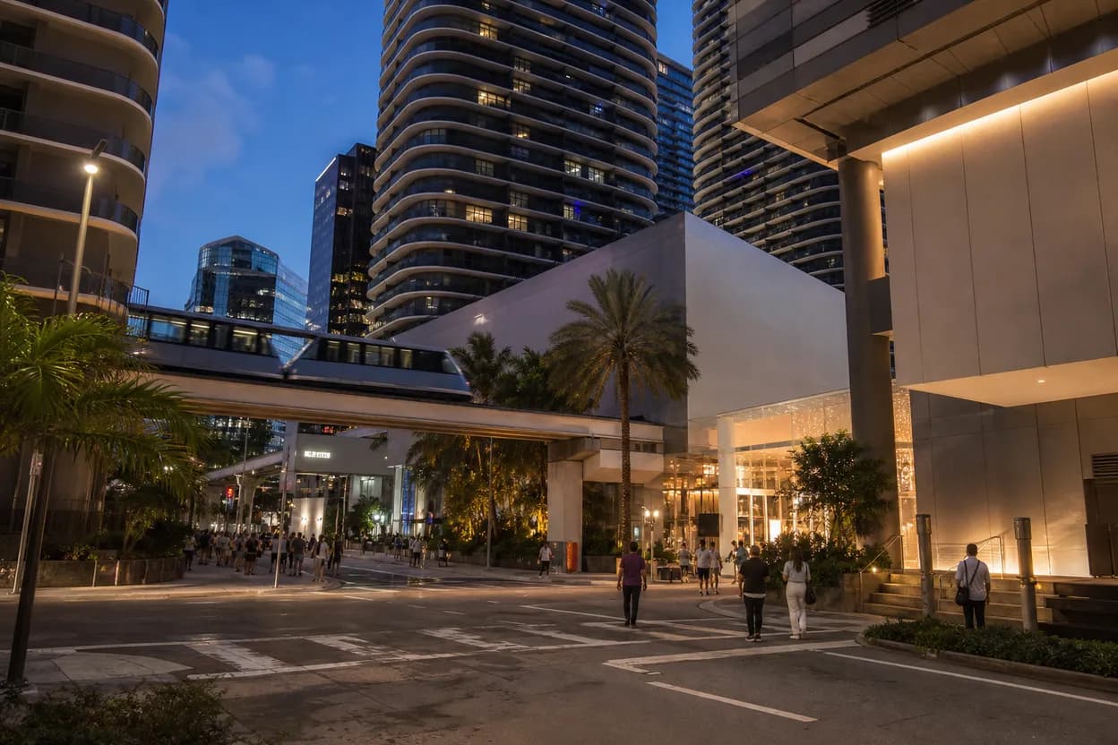 Cover scene for Miami Brickell-to-Wynwood route for topps chrome update basketball collectors