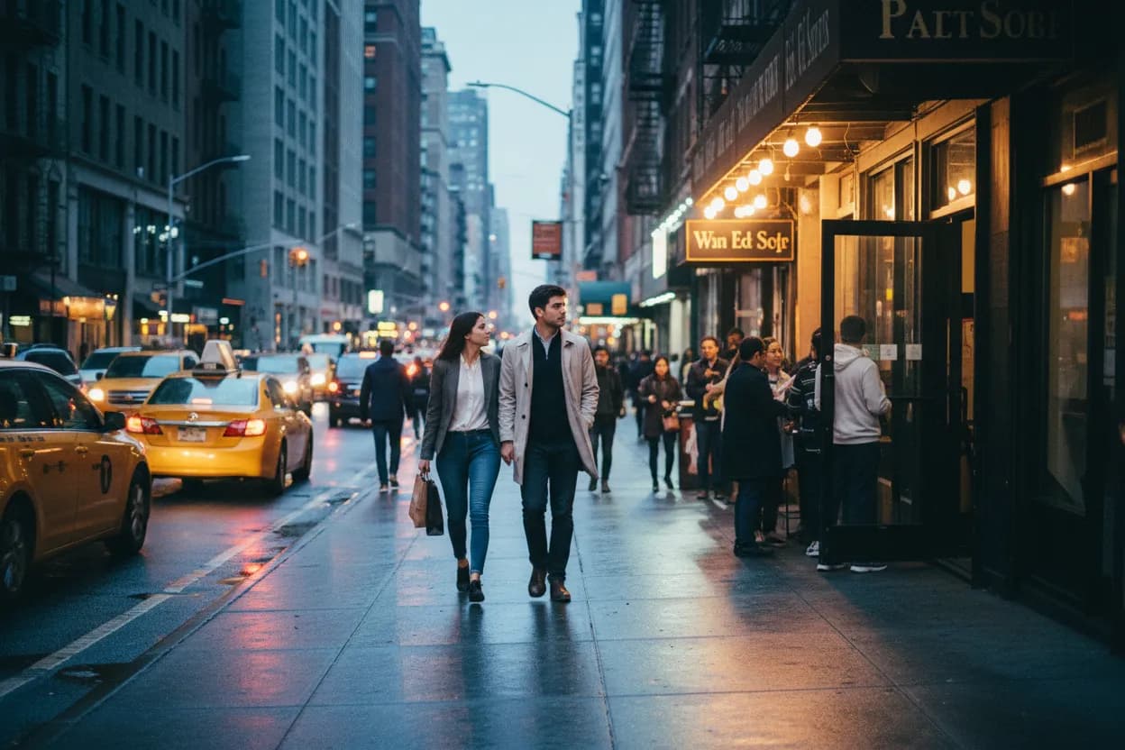Practical city scene for dana white contender series: A NYC Dinner Route With Backups