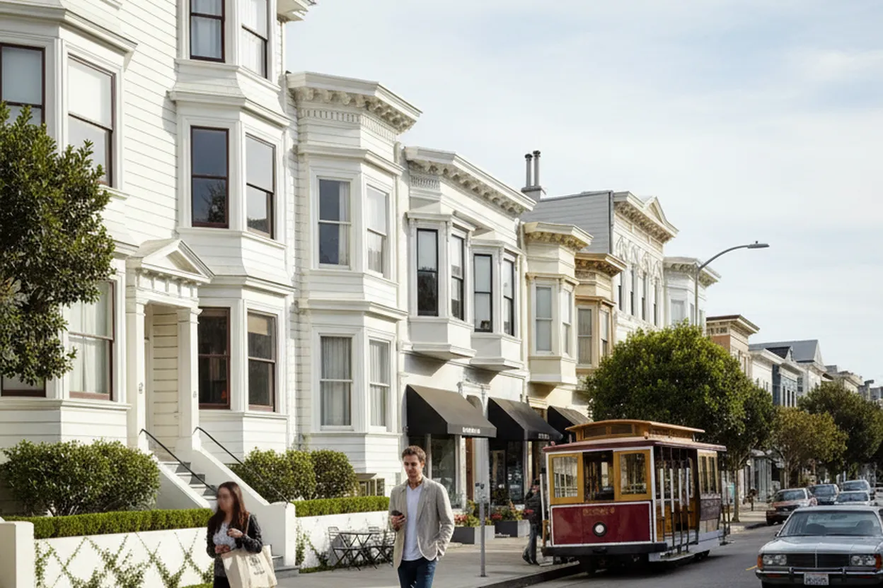 San Francisco experience scene for queen camilla Neighborhood Walk Through Presidio Heights Gardens And Shops