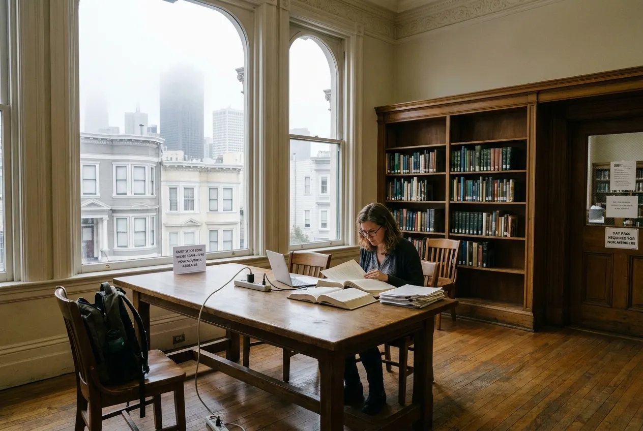 Editorial detail for jeanine john taele: SF Quiet Library Reading Rooms for Deep in San Francisco