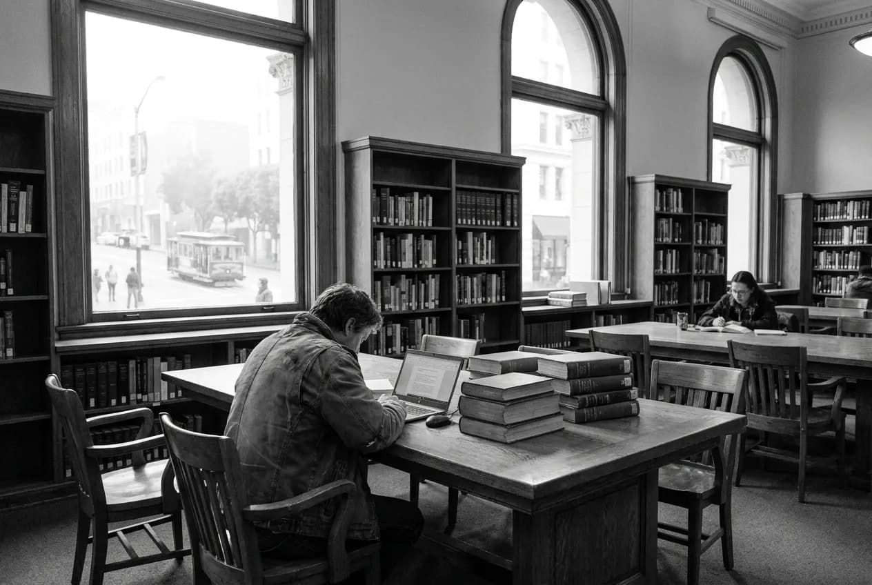 Local scene for jeanine john taele: SF Quiet Library Reading Rooms for Deep in San Francisco