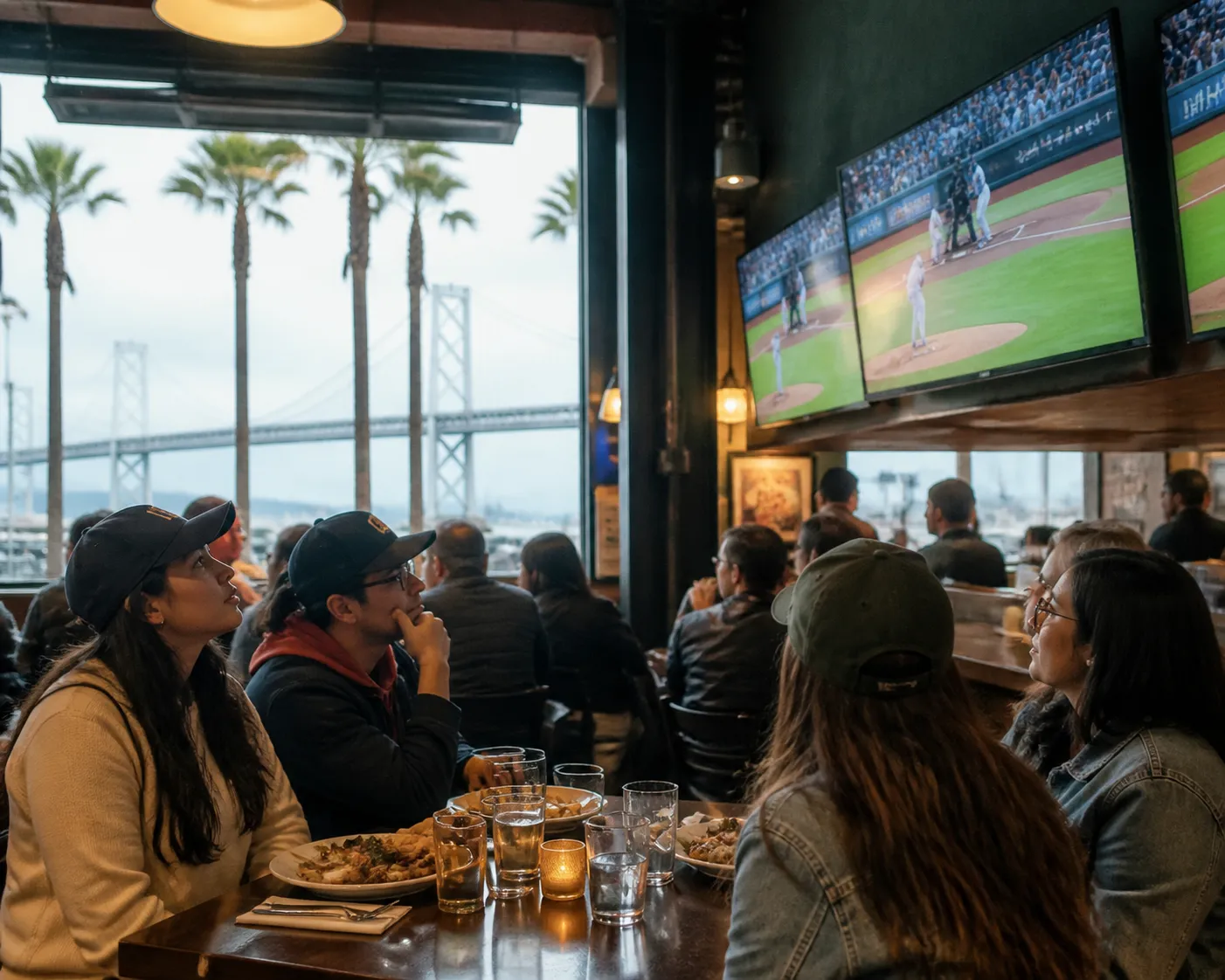 Cover for twins vs royals Restaurant Choices Near Oracle Park Screens in San Francisco