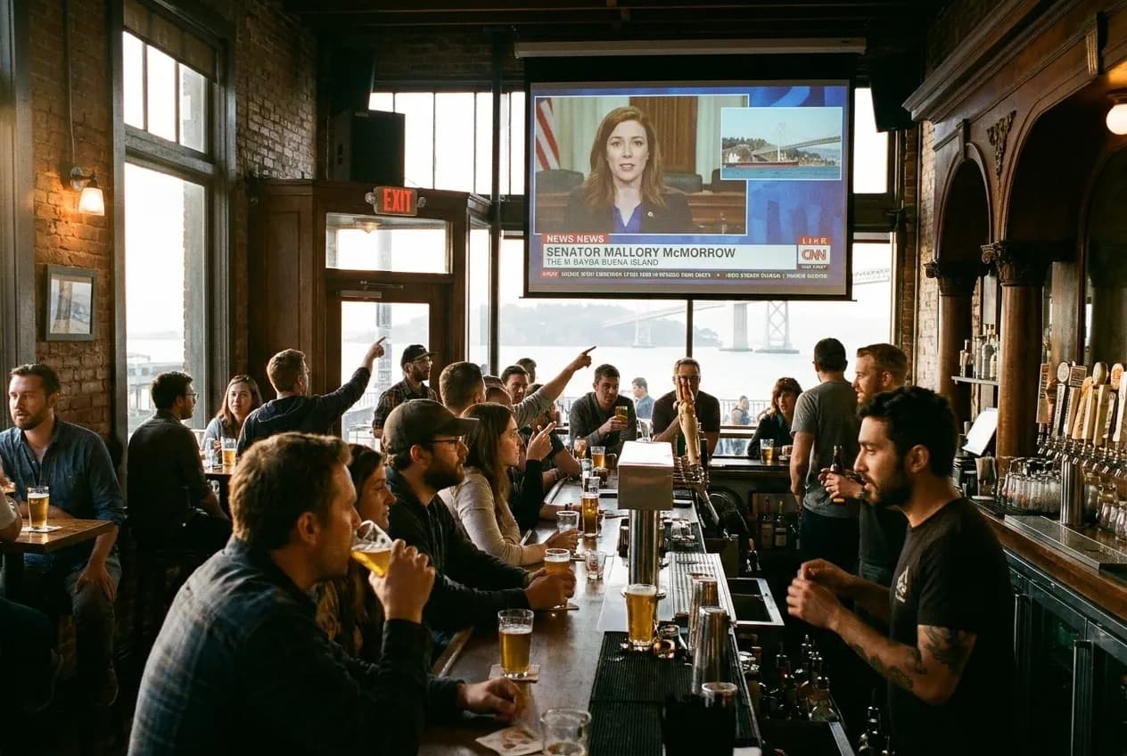 Local scene for Mallory McMorrow Viral Speech: SF Bars With Civic-Engagement Screening Nights in San Francisco