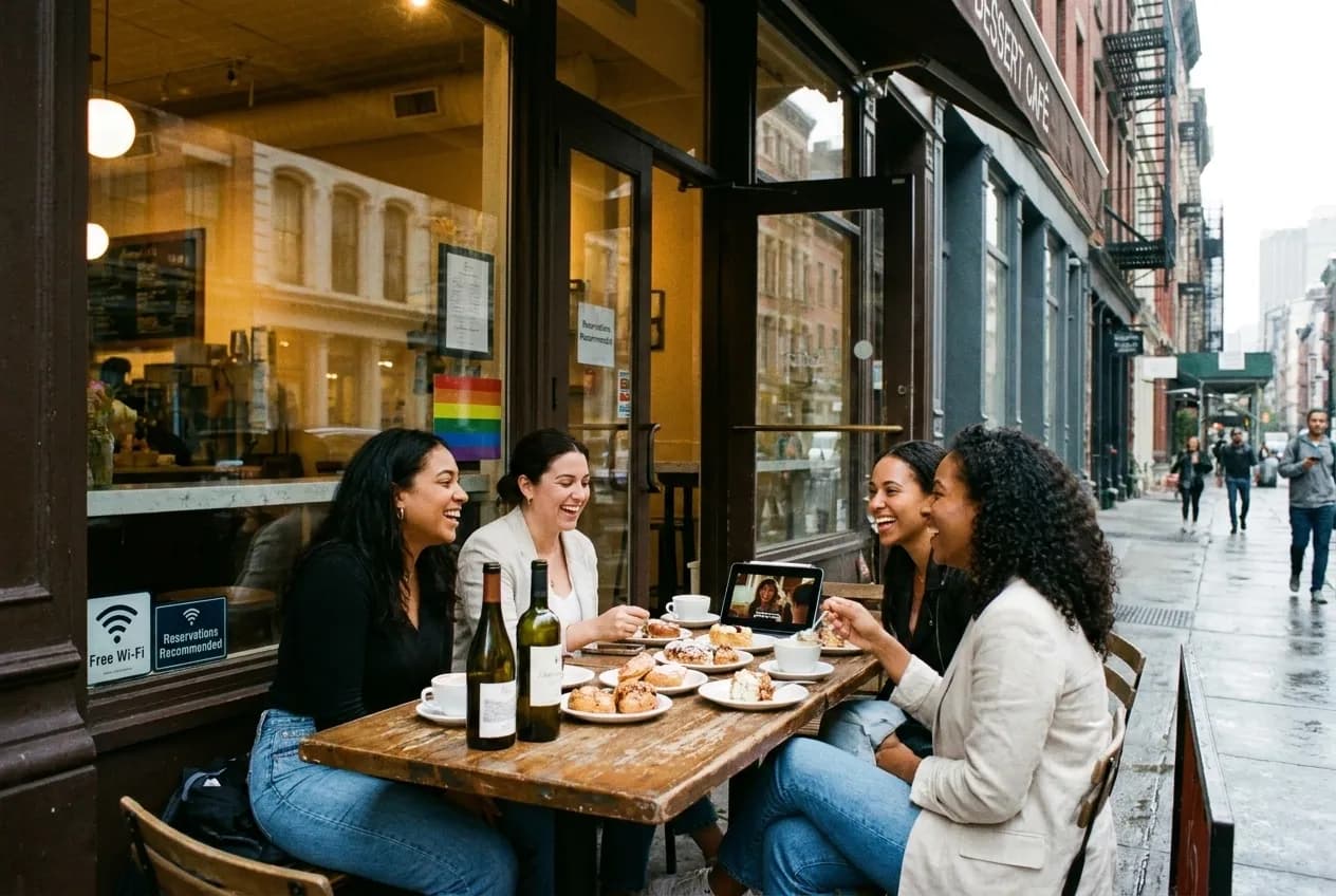 Local scene for georgina rodríguez: NYC Dessert Caf s for Reality-TV Watch Recaps in NYC