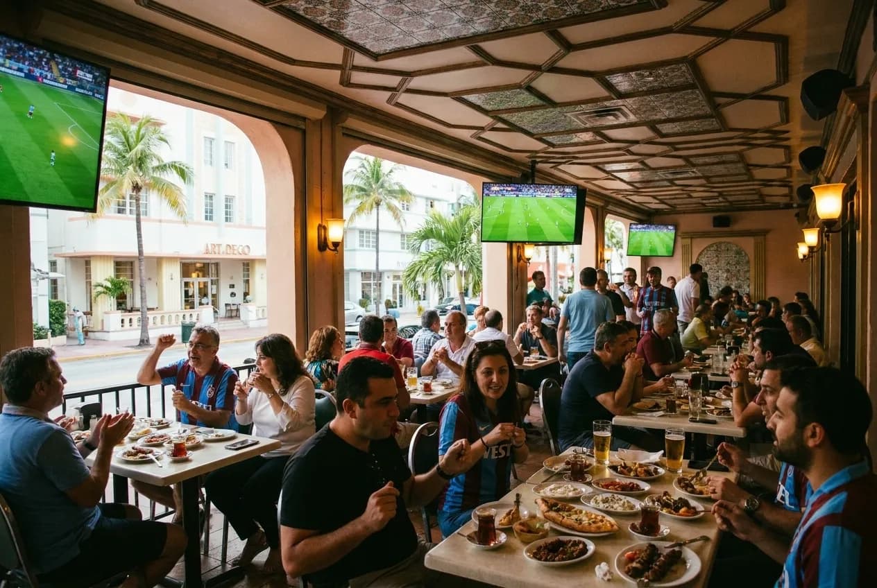 Cover for Trabzonspor Turkish Soccer: Miami Bars for European League Matches and Turkish Community in Miami