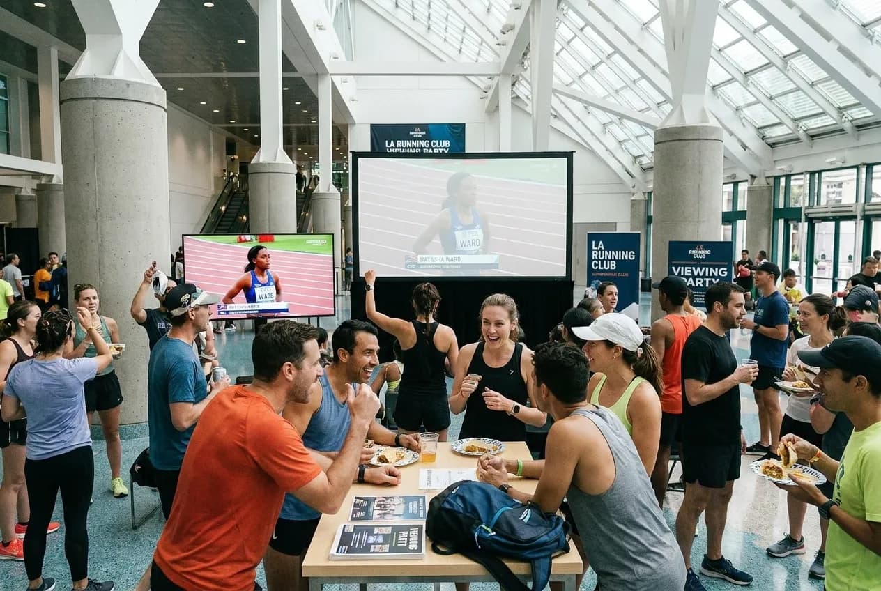 Editorial detail for Natasha Ward Track and Field Performance: LA Running Club Social Viewing Events in Los Angeles
