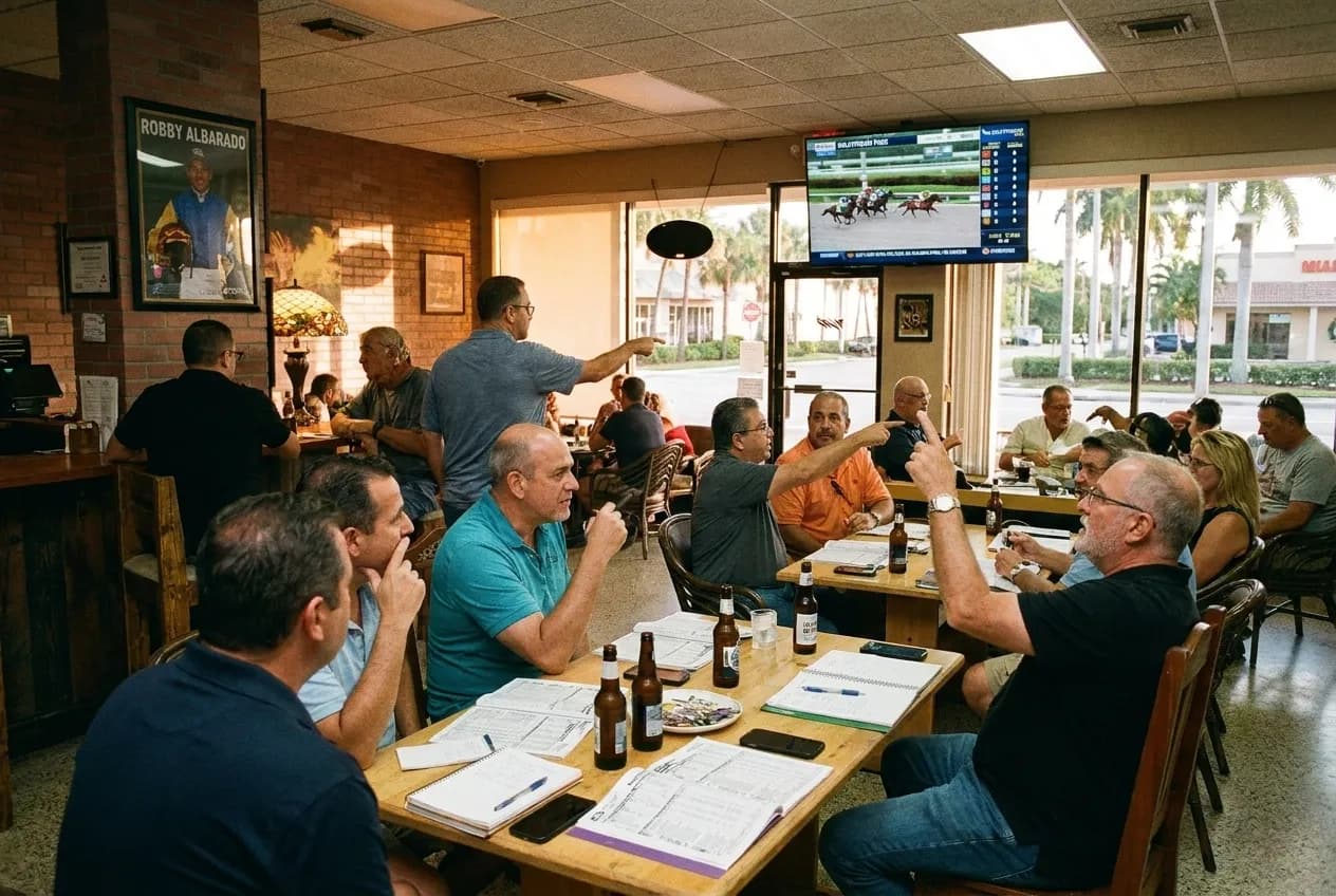 Cover for robby albarado: Miami Bars Near Gulfstream Park for Jockey Discussion in Miami