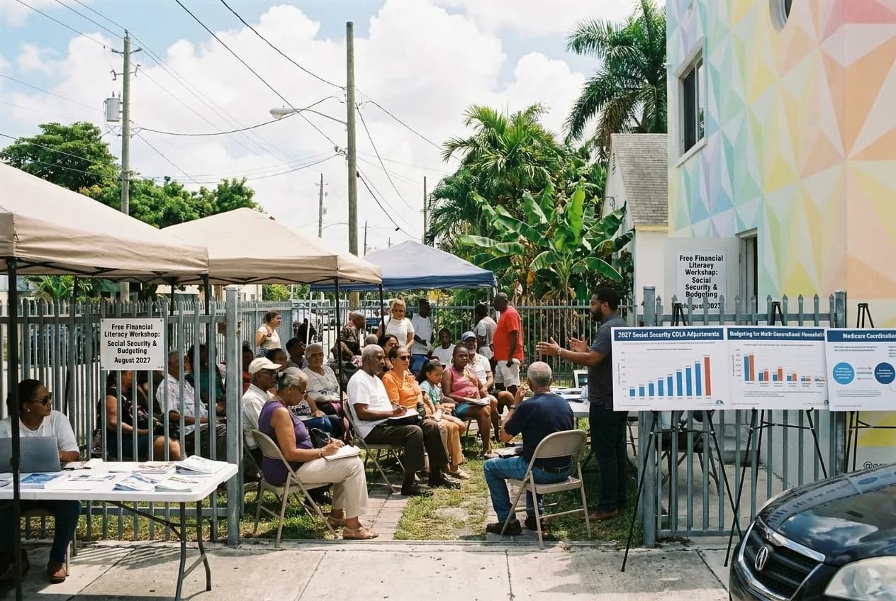 Local scene for 2027 Social Security Payment Increase: Miami Senior Financial Literacy Classes for Families in Miami