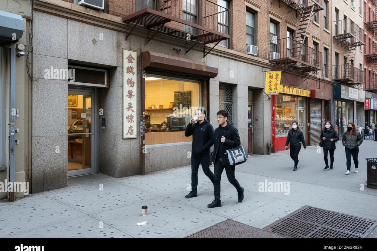 Cover scene for Kam Hing Coffee Shop in Chinatown: Sponge Cake Before Canal Street Errands