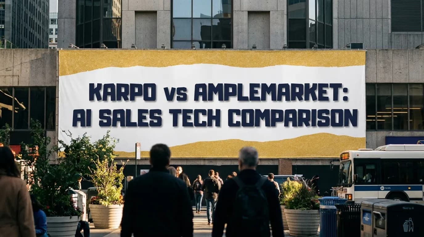 Photorealistic Karpo versus Amplemarket comparison cover