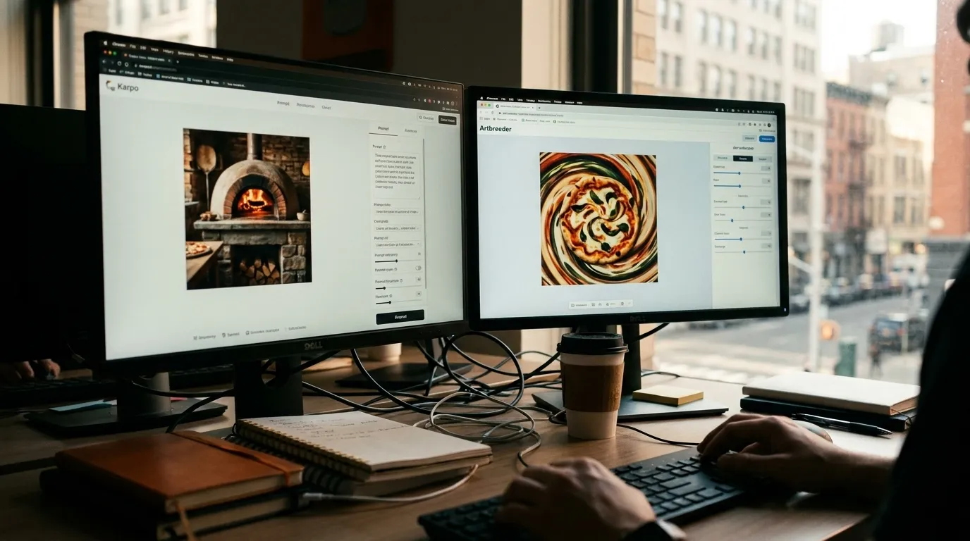 Photorealistic Karpo versus Artbreeder comparison scene 2