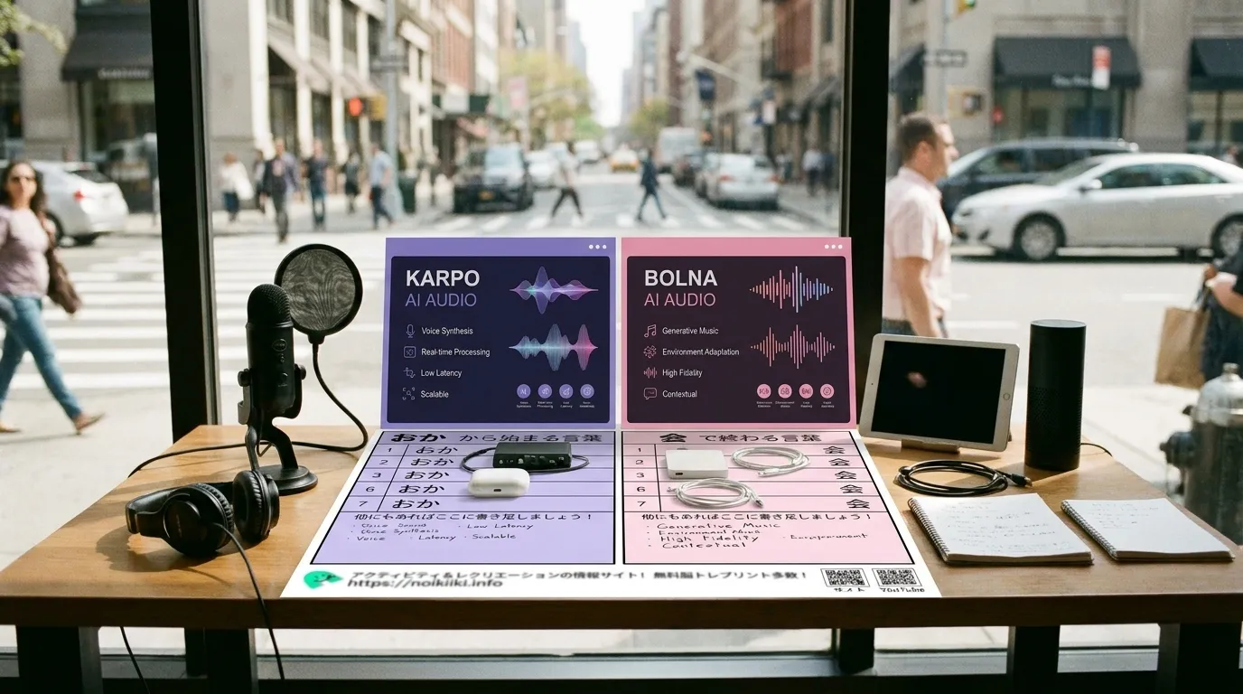 Photorealistic Karpo versus Bolna AI comparison cover