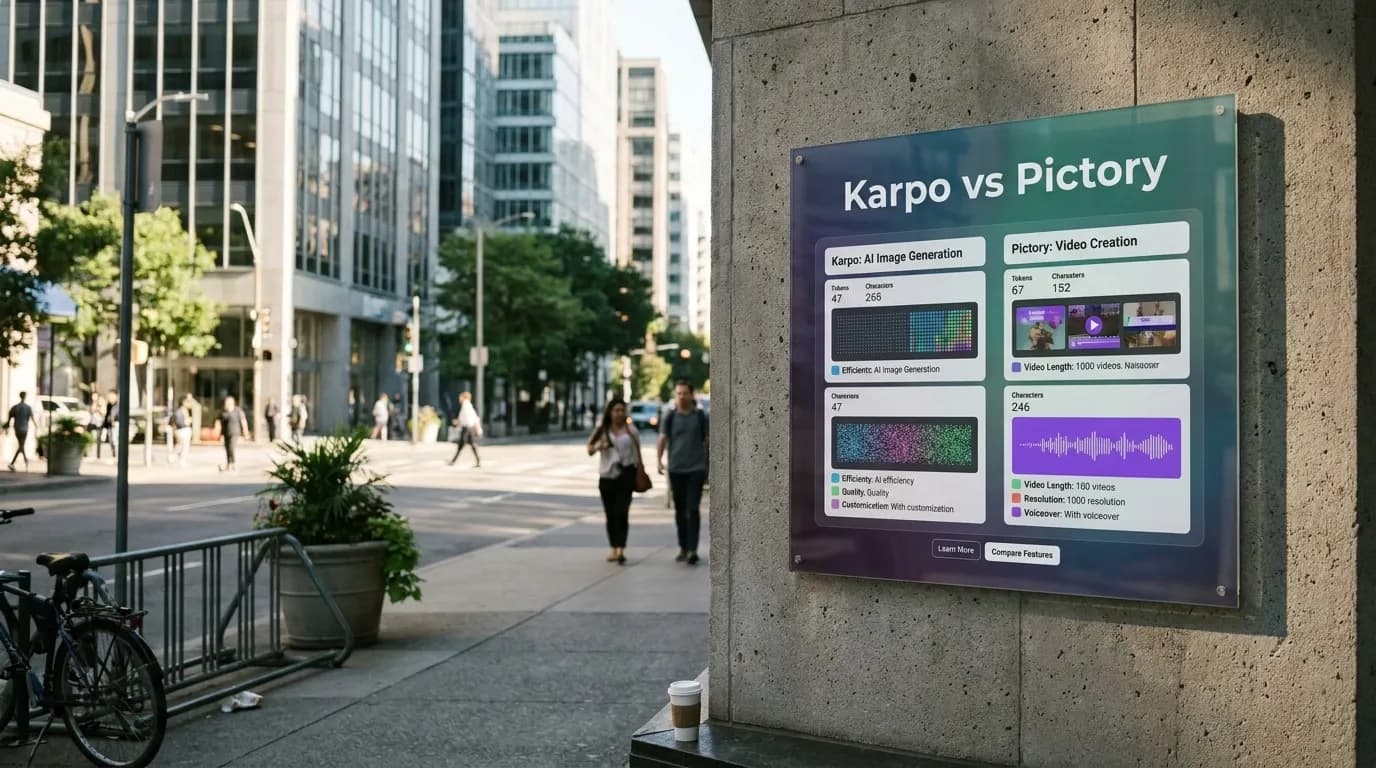 Photorealistic Karpo versus Pictory comparison cover