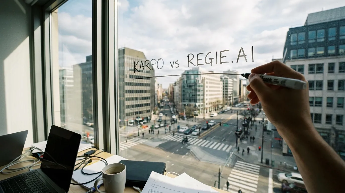 Photorealistic Karpo versus Regie.ai comparison cover