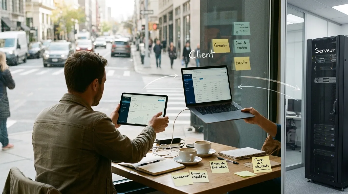 Photorealistic Karpo versus Salesloft comparison scene 3