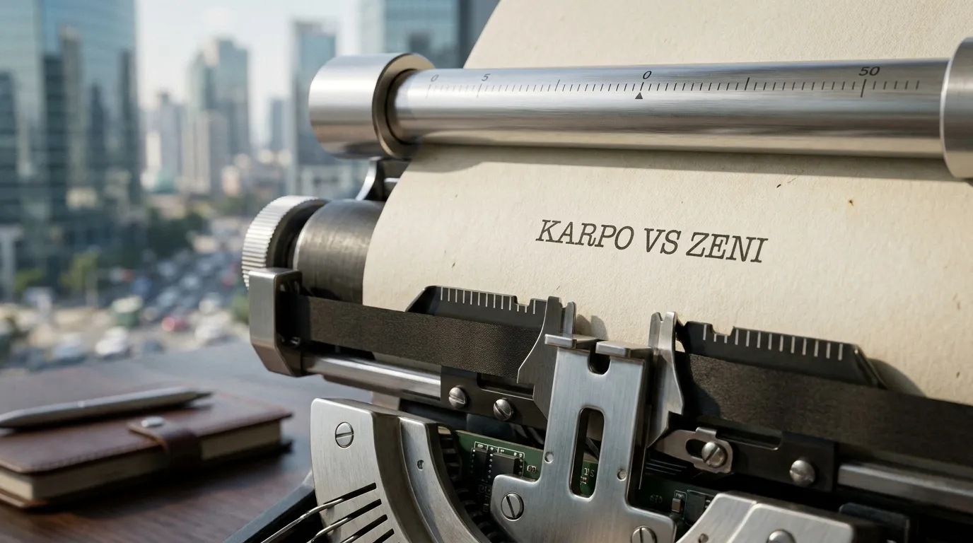 Photorealistic Karpo versus Zeni comparison cover