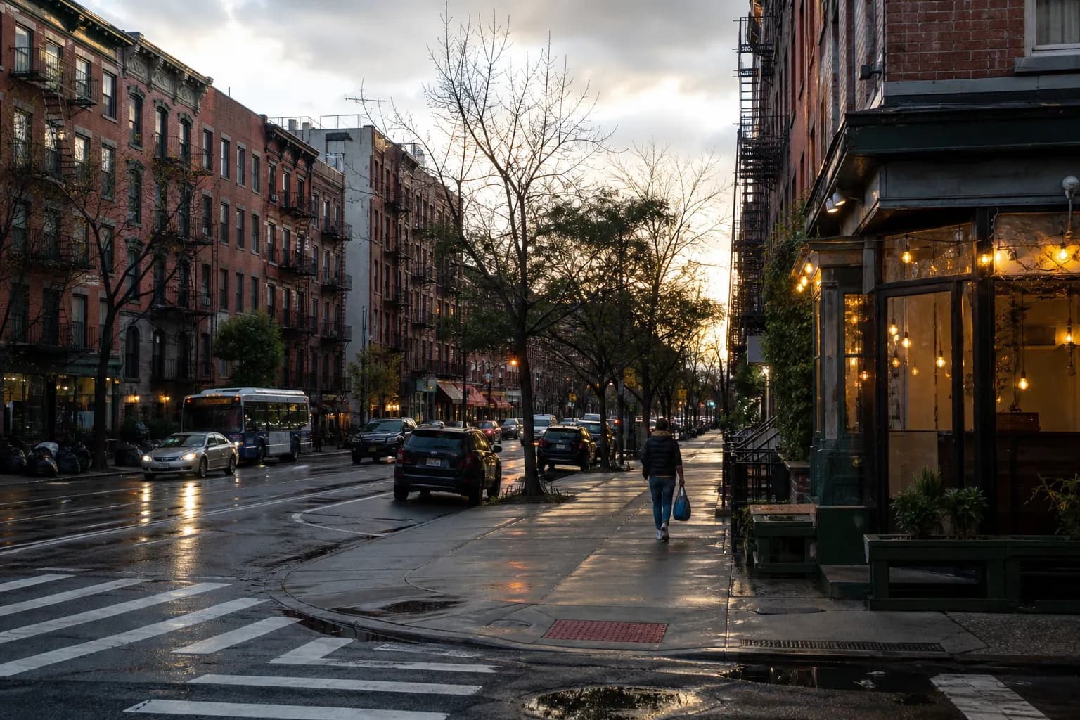 Distinct real-scene reference image for NYC: josh holloway new western trailer: NYC night-out map with real backups